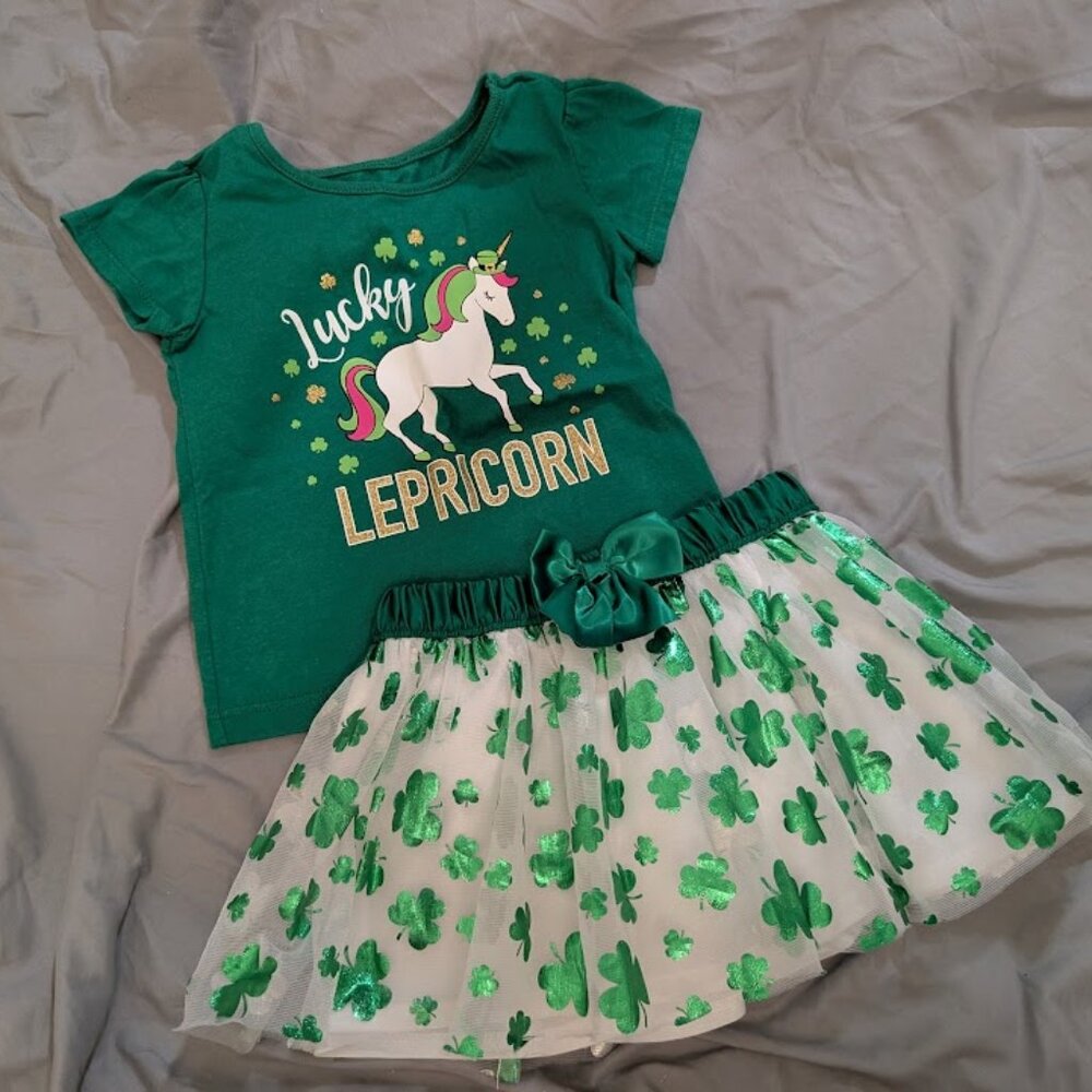 9 Month Baby Girl St. Patrick's Day Outfit